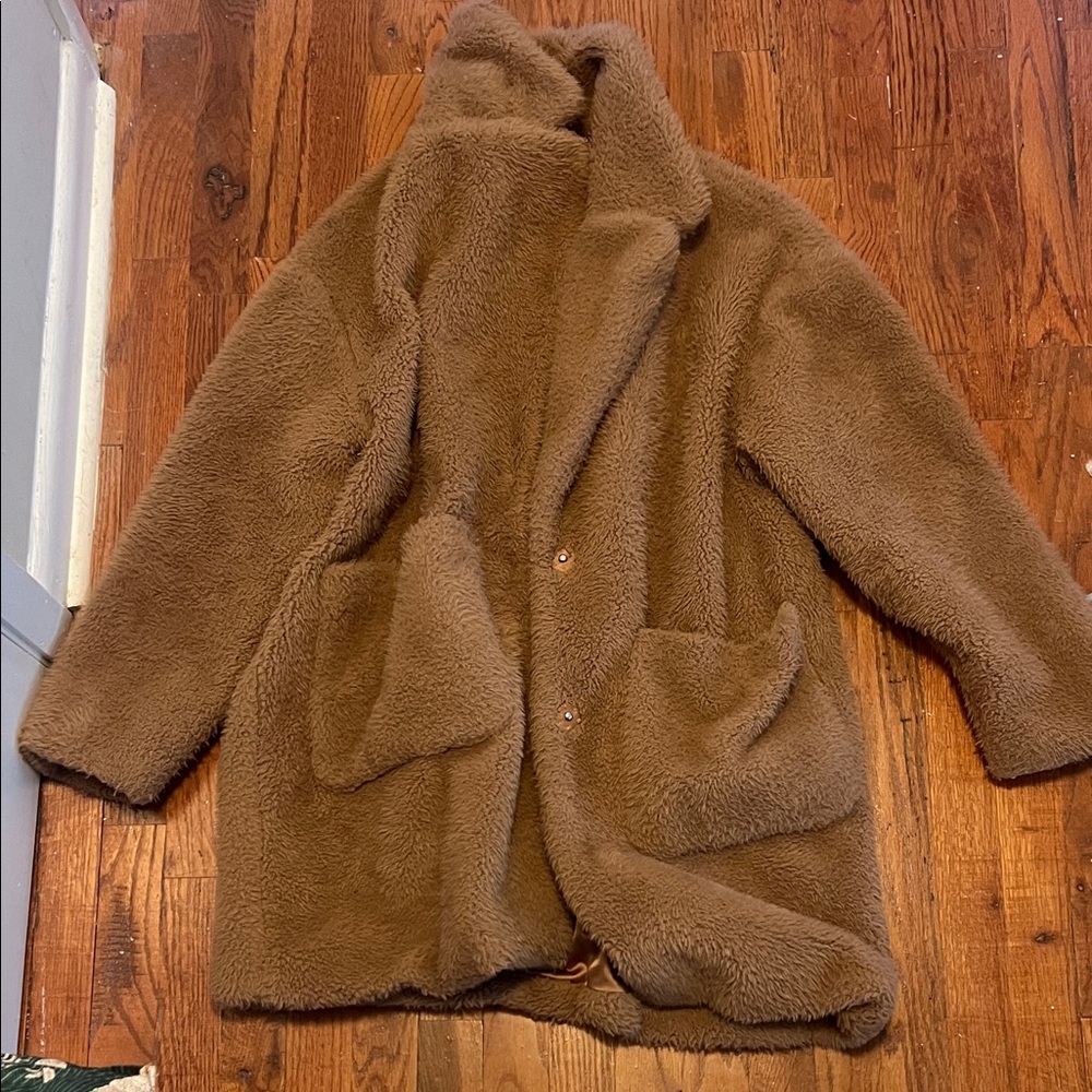 BCBGeneration Brown Teddy Jacket - image 1